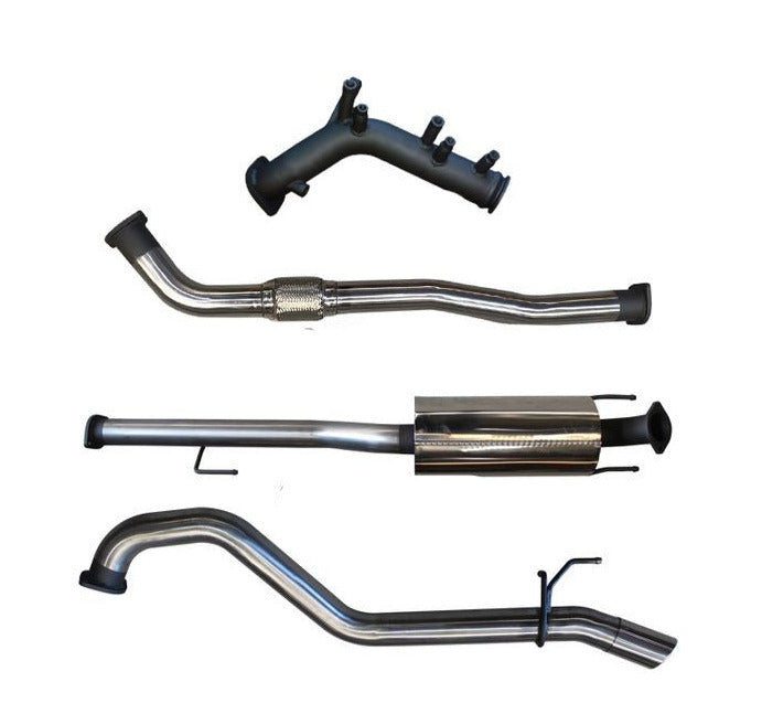 Manta | 3″ Turbo Back Exhaust System with Muffler (No Cat) | Toyota Hilux GUN126R 2.8L D4D Ute 2015–2025