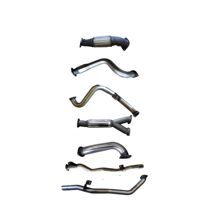 Manta | Twin 3″ Turbo Back Exhaust with Hotdog & Cat | Toyota Landcruiser VDJ79 Single Cab V8 Ute 2007–2016 (Pre-DPF)