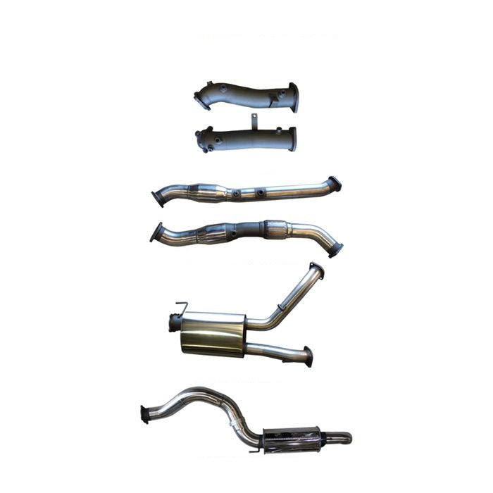 Manta | Twin 3″ Turbo Back Exhaust System with Cats, Muffler & 4″ Tailpipe | Toyota Landcruiser VDJ200 4.5L V8 Wagon 2015–2021