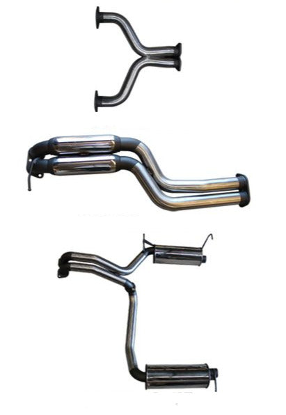 Manta | Twin 2.5″ Cat Back Exhaust System with Hotdog Muffler | FPV GT GT-P Force 8 5.4L V8 Sedan 2005–2008