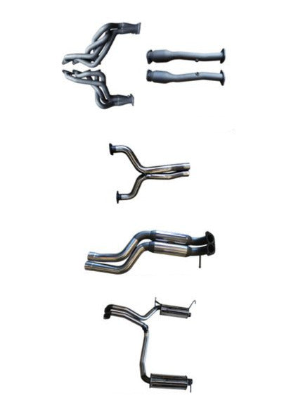 Manta | Twin 2.5″ Full Exhaust System with Extractors Hotdog/Muffler | Ford FG GT 5.0L V8 Sedan 2010–2016