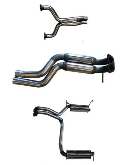 Manta | Twin 2.5″ Cat Back Exhaust System with Hotdog/Muffler | Ford Falcon FG FG-X GT 5.0L V8 Sedan 2010–2016
