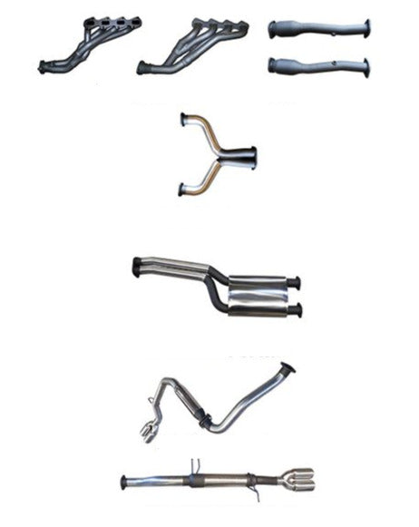 Manta | Twin 2.5″ Full Exhaust System with Extractors, Muffler/Hotdog | Ford Falcon FG XR8 5.4L V8 Ute 2008–2010, FPV GS/Pursuit 5.4L/5.0L V8 Ute 2008–2014