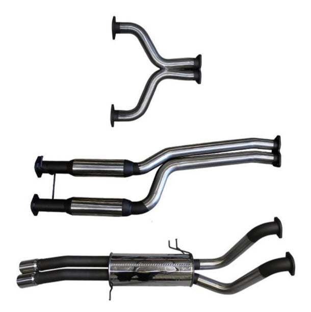 Manta | Twin 2.5" Dual Cat Back Exhaust System with Hotdog & Muffler | Ford Falcon BA BF V8 Ute 2002–2008