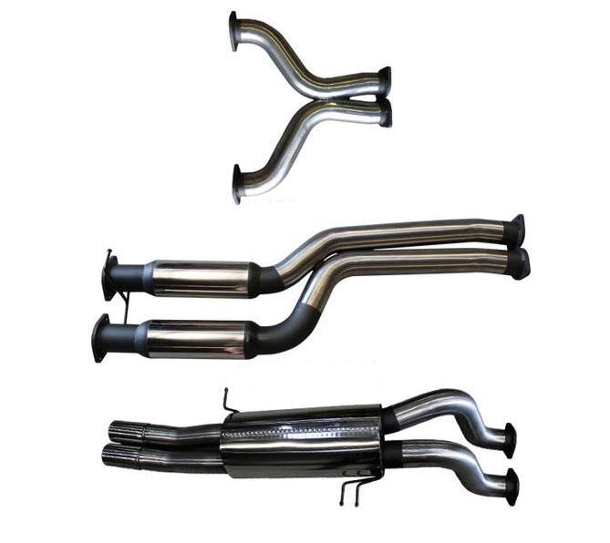 Manta | Twin 3" Cat Back Exhaust System with Hotdog/Muffler | Ford Falcon BA BF 5.4L V8 Ute & FPV Pursuit 2002–2008
