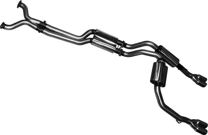 Manta | Twin 3" Cat Back Exhaust System with Muffler/Muffler | Ford Falcon BA BF 5.4L V8 Ute & FPV Pursuit 2002–2008