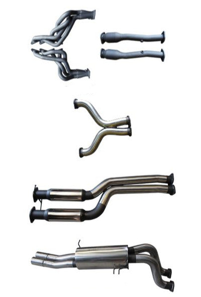 Manta | Twin 3″ Full Exhaust System with Extractors, Hotdog & Muffler | FPV GS Pursuit 5.0L V8 Ute FG 2010–2014