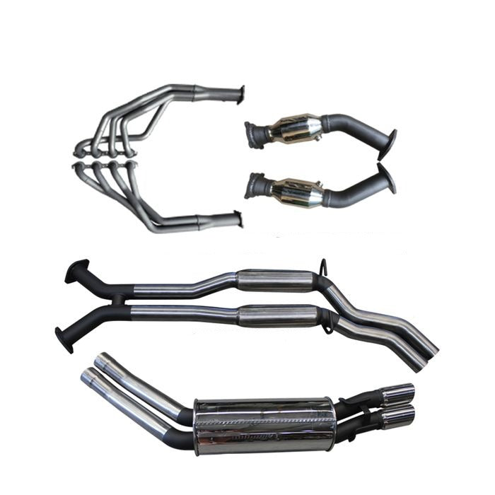 Manta | Dual 2.5″ Full Exhaust System with Extractors, Hotdog & Muffler | Holden Commodore VT–VZ V8 Sedan 1999–2006