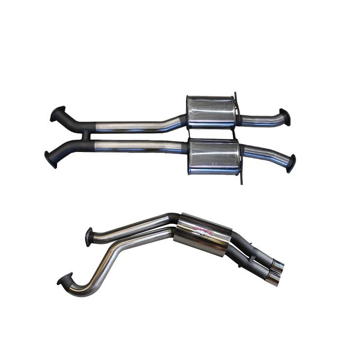 Manta | Twin 3″ Cat Back Exhaust System Muffler/Muffler | Holden Statesman Caprice WK WL 5.7L V8 LWB Sedan 2003–2006