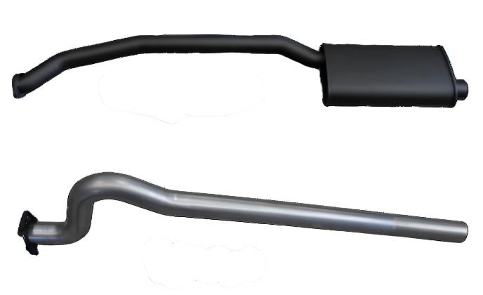 Manta | 2.5″ Cat Back Exhaust System | Ford Falcon XF 6 Cylinder Sedan 1982–1988