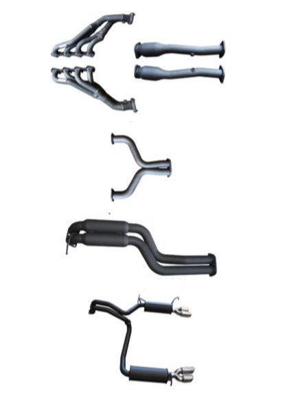 Manta | Twin 2.5″ Full Exhaust System with Extractors Hotdog Muffler | FPV GT GT-P Force 8 5.4L V8 Sedan 2005–2008
