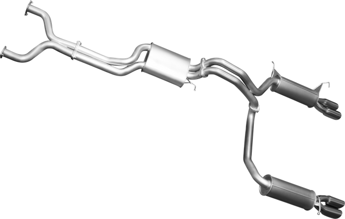 Manta | Twin 2.5" L & R Cat Back Exhaust System with Muffler/Muffler | Ford Falcon BA BF V8 Sedan & FPV GT 2002–2008