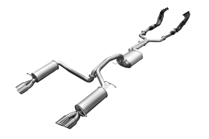 Manta | Twin 2.5″ Full Exhaust System with Extractors Muffler | FPV GT GT-P Force 8 5.4L V8 Sedan 2005–2008