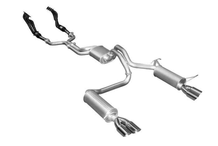 Manta | Twin 2.5″ Full Exhaust System with Extractors Muffler | FPV GT GT-P Force 8 5.4L V8 Sedan 2005–2008