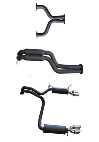 Manta | Twin 2.5″ Cat Back Exhaust System with Hotdog Muffler | FPV GT GT-P Force 8 5.4L V8 Sedan 2005–2008