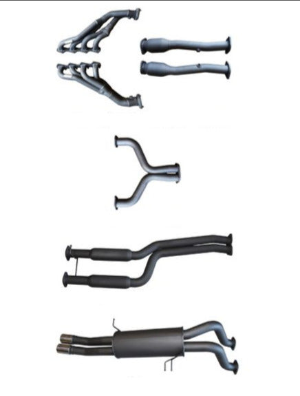 Manta | Twin 2.5" Full Exhaust System with Extractors & Hotdog/Muffler | Ford Falcon BA BF 5.4L BOSS V8 XR8 & FPV Ute 2002–2008