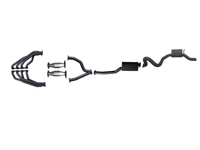 Manta | 3" Full System with Extractors Muffler/Muffler | Ford Falcon AU 5.0L V8 Sedan (Live Axle) 1998–2002