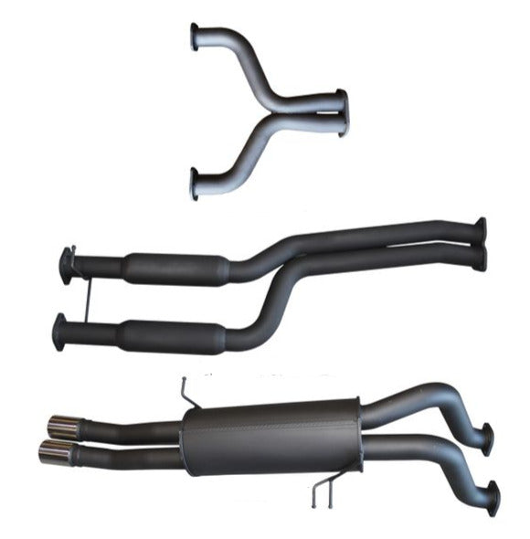 Manta | Twin 2.5″ Cat Back Exhaust System with Hotdog/Muffler | Ford Falcon FG V8, FPV GS Ute 2008–2014