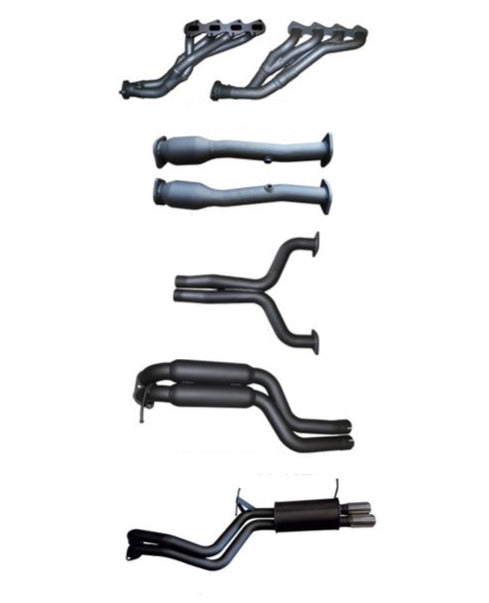 Manta | Twin 2.5″ Full Exhaust System with Extractors Hotdog Muffler | Ford Falcon FG XR8 5.4L V8 Sedan 2008–2010