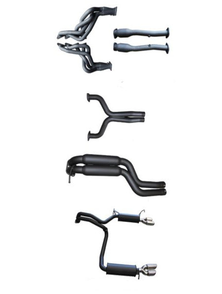 Manta | Twin 2.5″ Full Exhaust System with Extractors Hotdog/Muffler | Ford FG GT 5.0L V8 Sedan 2010–2016