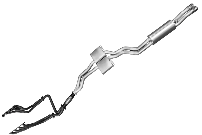 Manta | Dual 2.5″ Full Exhaust System with Extractors Muffler | Holden Commodore VP VR VS 5.0L V8 Manual IRS Sedan 1991–1997