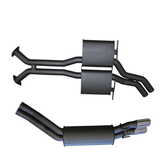 Manta | Dual 2.5″ Cat Back Exhaust System with Mufflers | Holden Commodore VT–VZ V8 Sedan 1997–2006