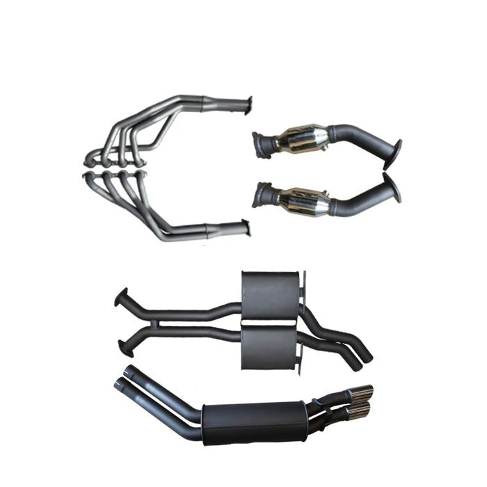 Manta | Twin 2.5in Full Exhaust System with Extractors Muffler Muffler | HSV Clubsport GTS Senator VY VZ 5.7L 6.0L V8 Sedan 2002–2006