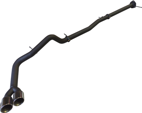 Manta | 3″ DPF Back Exhaust without Mufflers Twin Tip Side Exit | Ford Ranger Next Gen T6.2 V6 3.0L Ute 2022–2024