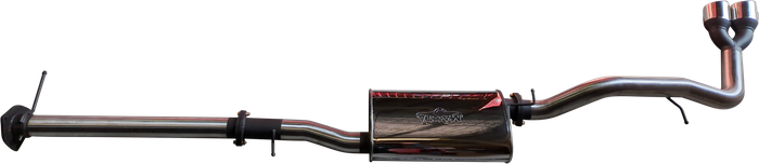 Manta - Ford Ranger Next Gen T6.2 V6 - DPF Back - 3" Single Stainless Exhaust with Twin Tip Side Exit - with Centre Muffler