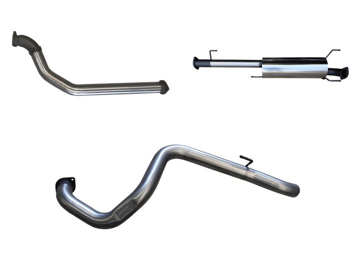 Manta | 3″ Turbo Back Exhaust System without Cat & No Rear Muffler | Toyota Prado KDJ120R KDJ150R 3.0L 2007–2015