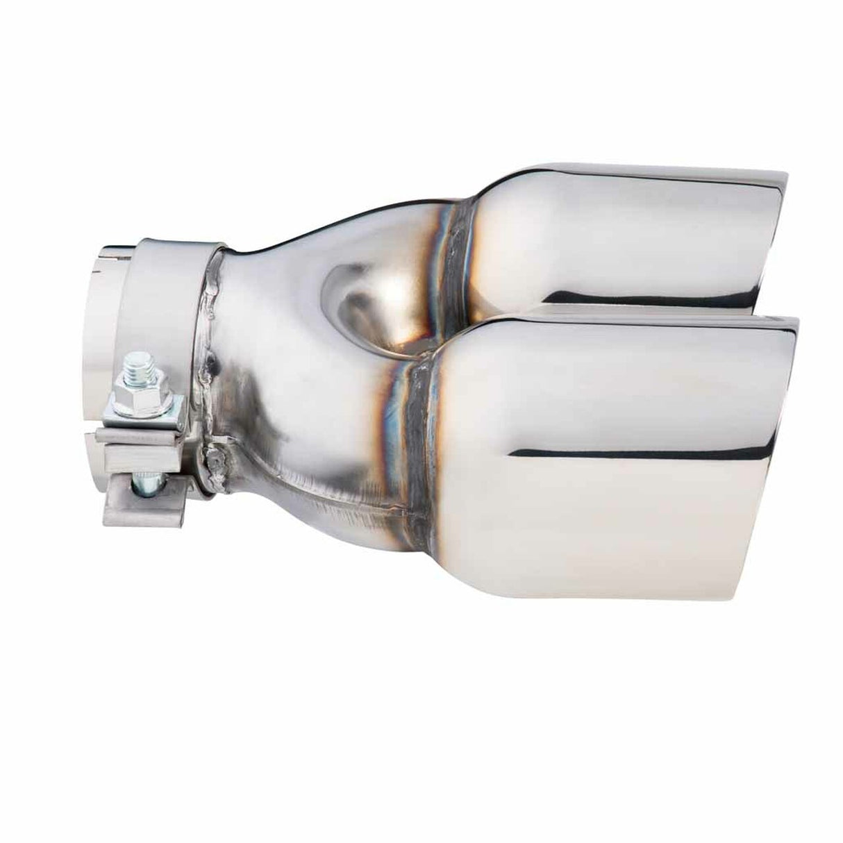 Exhaust Tip - 3 Inch In - Dual 3.5" Out - 9" Long RHS (Y-Piece - Inner Cone - Stainless Steel)