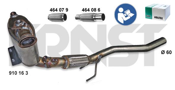 Diesel Particulate Filter - Audi A3, Skoda, VW< Passat V, Touran (Ernst)