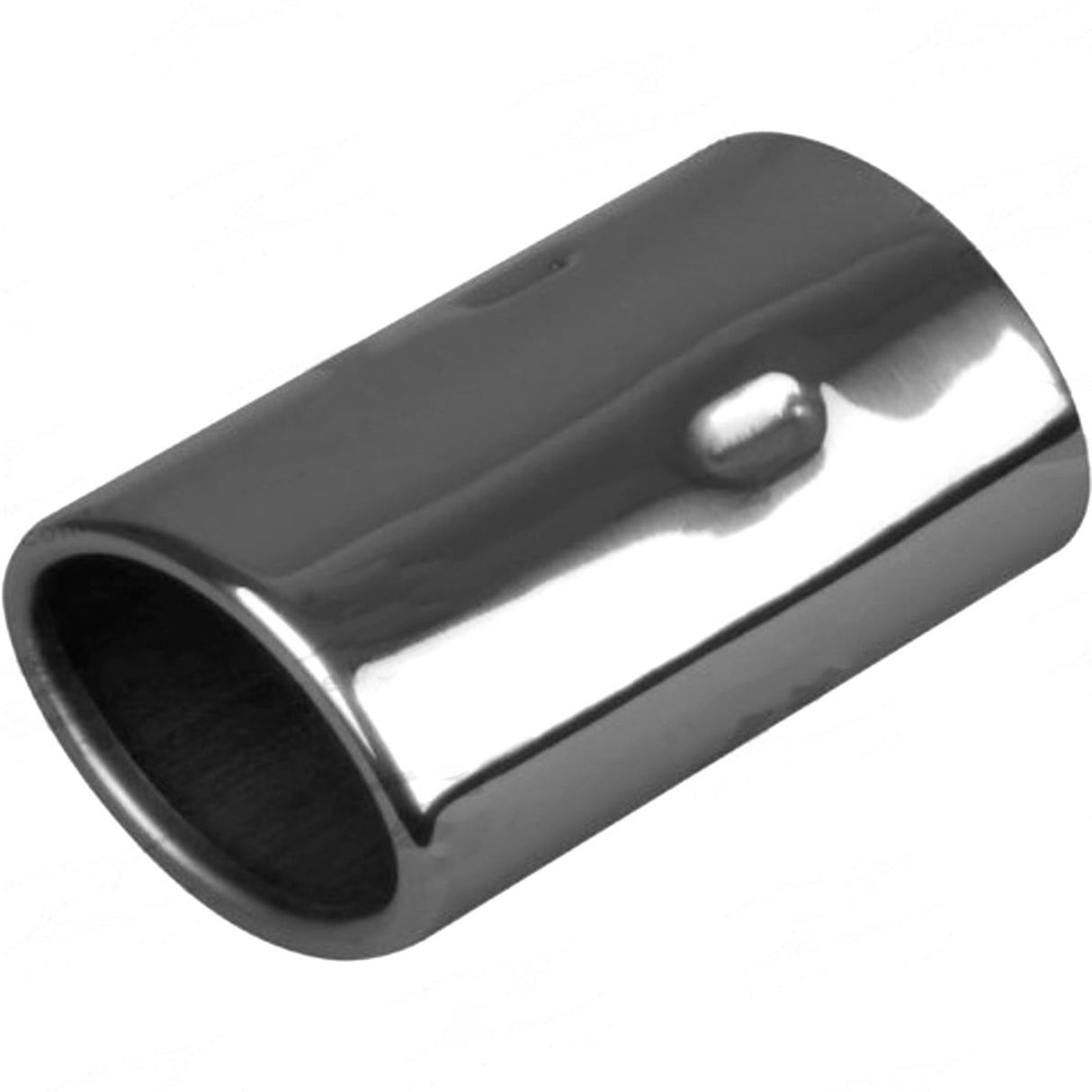 Exhaust Tip - 2 1/4" Inch (In) 3" Inch (Out) 120mm Long (Oval - Stainless Steel)