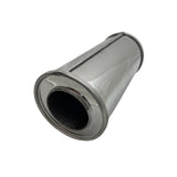 REDBACK | 5" Round Megaflow Performance Muffler 430 Stainless 12" Long 3" ID | 251-11125-X