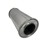 REDBACK | 5" Round Megaflow Performance Muffler 430 Stainless 12" Long 3" ID | 251-11125-X