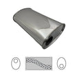 Redback - 3" Muffler O/C 20"x11"x6" Oval 430 Stainless Steel