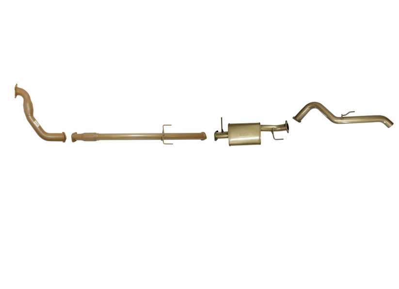 King Brown - Mitsubishi Triton ML 3.2 TD Dual Cab 2006/2009 - Single 3" with CAT and Rear Pipe Only Option Kit