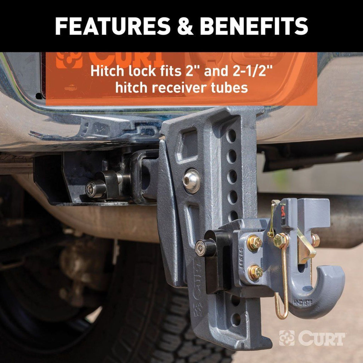 CURT - Rebellion XD Tongue And Hitch Lock Set