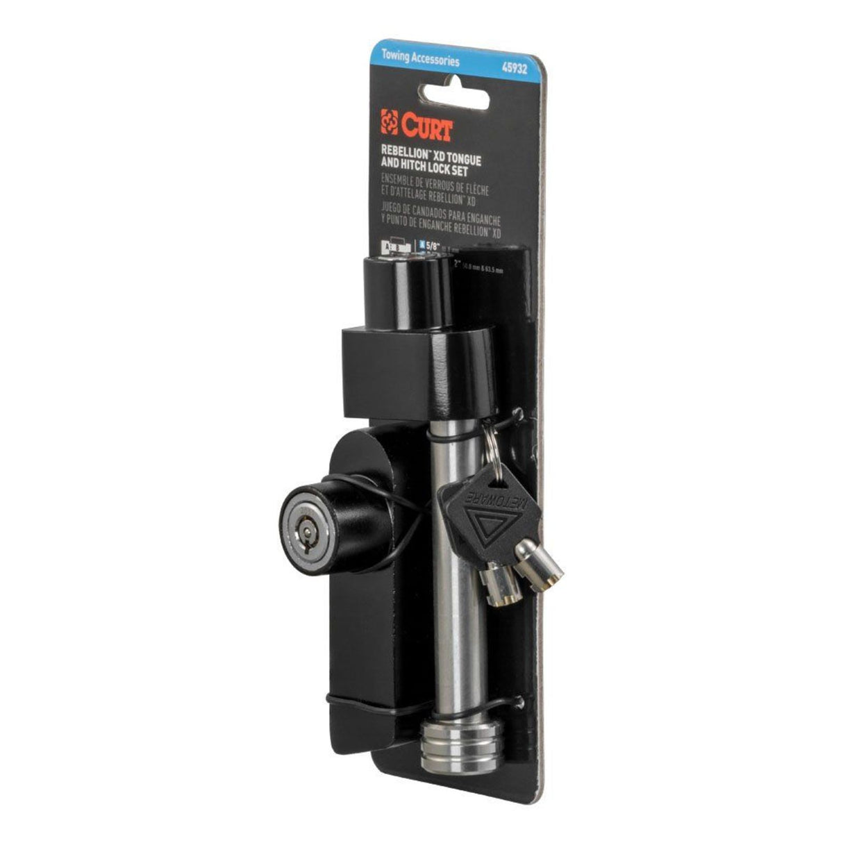 CURT - Rebellion XD Tongue And Hitch Lock Set