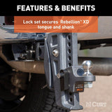 CURT - Rebellion XD Tongue And Hitch Lock Set