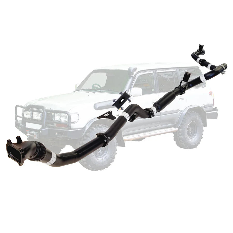 ESA 4X4 - Toyota Landcruiser 80 Series 4.2L 1HD 3 Inch Turbo Back Exhaust with Cast Dump Pipe