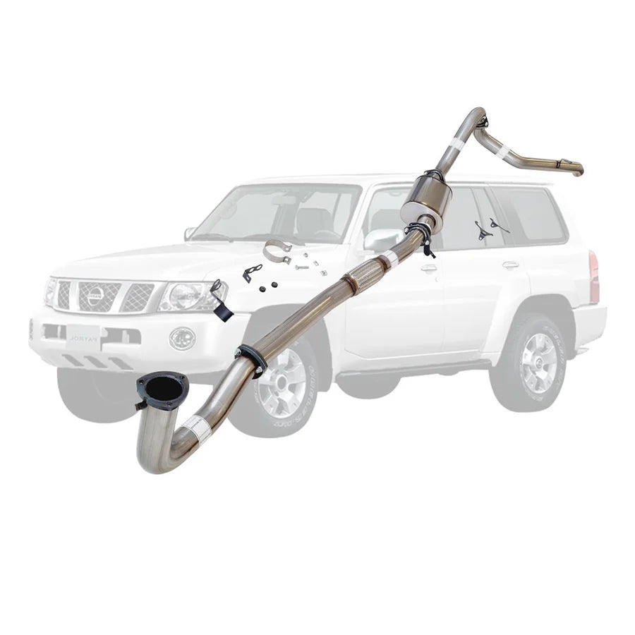 ESA 4X4 - Nissan Patrol Y61 GU TD42 Wagon 3 Inch Dump Pipe Back Exhaust