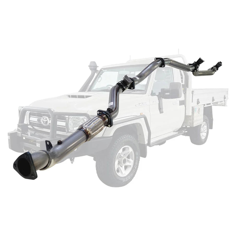 ESA 4X4 - Toyota Landcruiser 79 Series VDJ79R V8 Ute MY17 3 Inch Turbo Back Exhaust