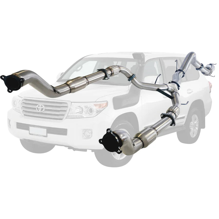 ESA 4X4 - Toyota Landcruiser 200 Series V8 Wagon Twin 3 Inch Into 4 Inch Turbo Back Exhaust