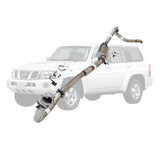 ESA 4X4 - Nissan Patrol Y61 GU TD42 Wagon 3 Inch Turbo Back Exhaust with Stainless Cast Dump Pipe