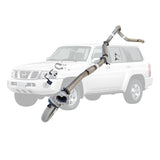 ESA 4X4 - Nissan Patrol Y61 GU TD42 Wagon 3 Inch Turbo Back Exhaust with Stainless Cast Dump Pipe