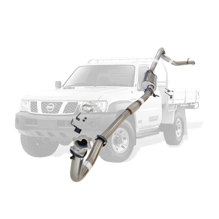 ESA 4X4 - Nissan Patrol Y61 GU 4.2L TD42 Ute 3 Inch Turbo Back Exhaust Cast Dump