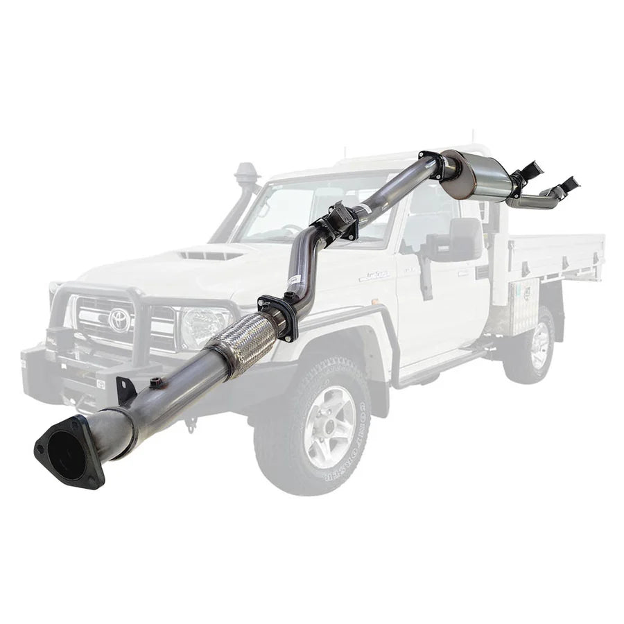 ESA 4X4 - Toyota Landcruiser 79 Series VDJ79R V8 Ute MY17 3 Inch Turbo Back Exhaust