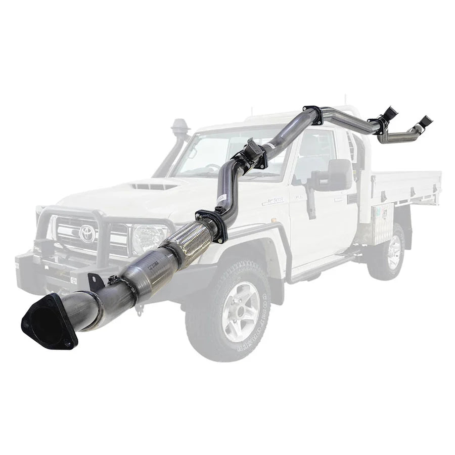 ESA 4X4 - Toyota Landcruiser 79 Series VDJ79R V8 Ute MY17 3 Inch Turbo Back Exhaust