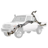 ESA 4X4 - Toyota Landcruiser 79 Series VDJ79 4.5L V8 4 Inch Single into Twin 3 Inch DPF Back Exhaust